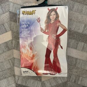 Girls devil diva costume . Halloween